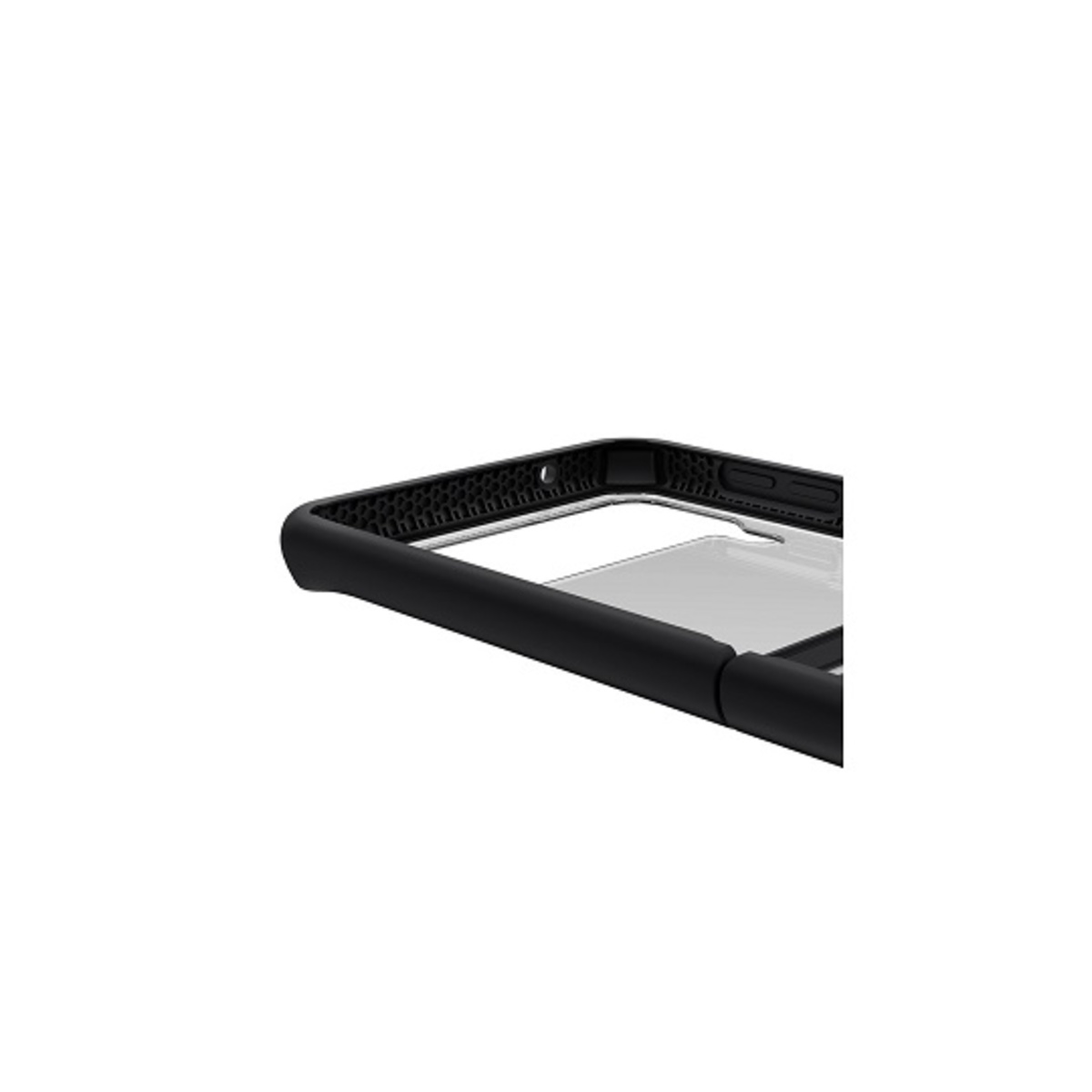 Чехол-накладка iTskins Hybrid Solid для смартфона Samsung Galaxy Z Flip3 (Цвет: Black/Clear)