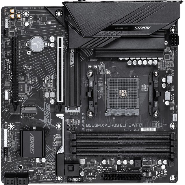Материнская плата Gigabyte B550M X A ELITE WF7 Материнская плата Gigabyte B550M X A ELITE WF7