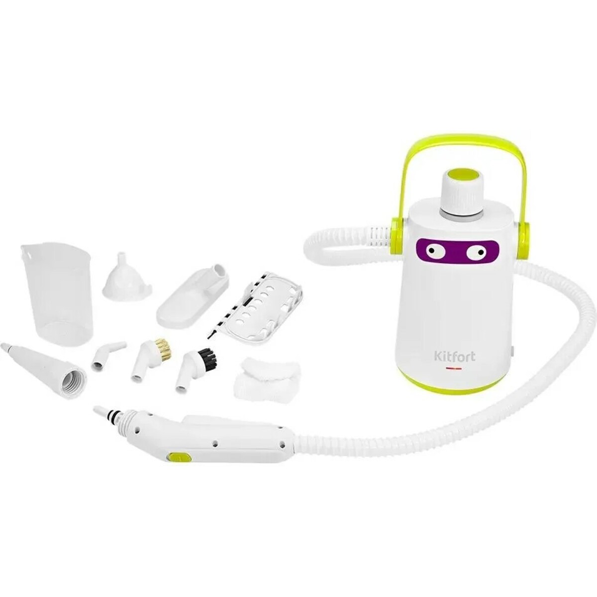 Пароочиститель ручной Kitfort КТ-9109-2 (Цвет: White/Green)
