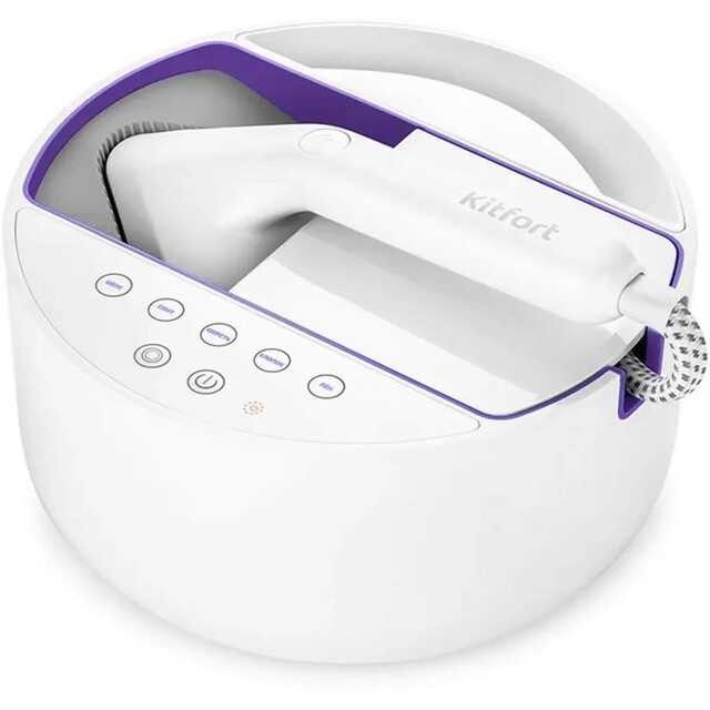 Отпариватель ручной Kitfort КТ-9110-1 (Цвет: White / Purple) Отпариватель ручной Kitfort КТ-9110-1 (Цвет: White / Purple)