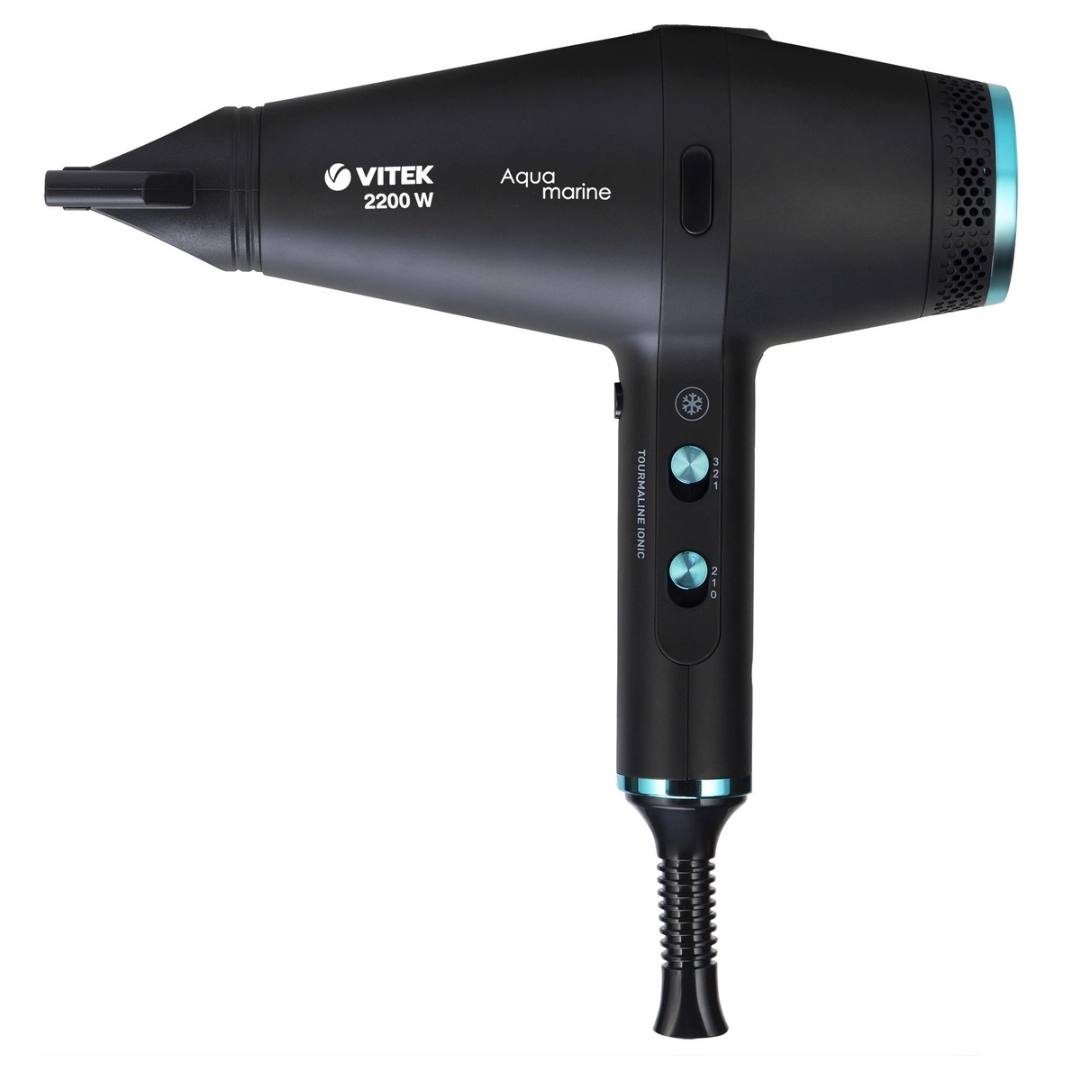 Фен Vitek Aquamarine VT-2378, черный