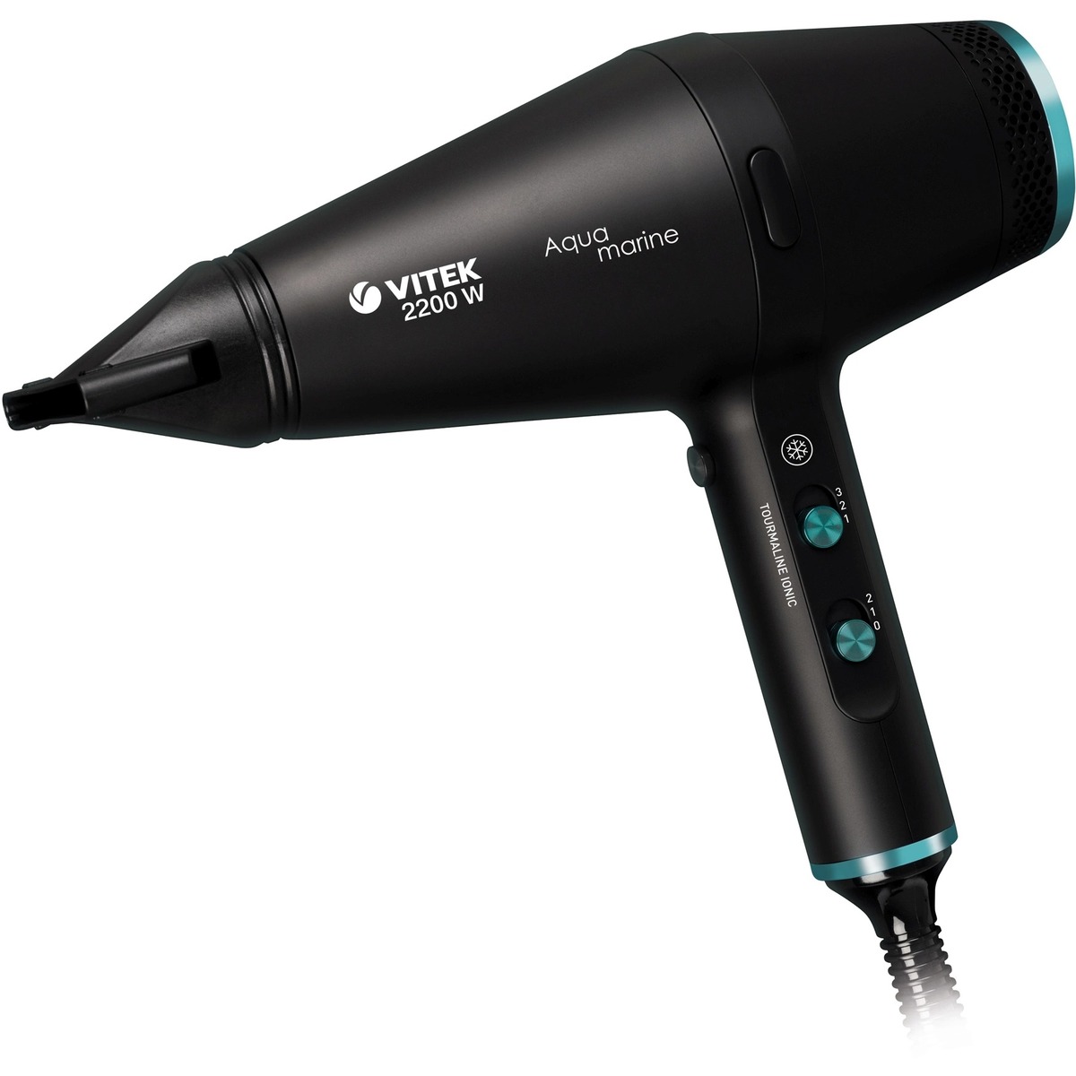 Фен Vitek Aquamarine VT-2378, черный