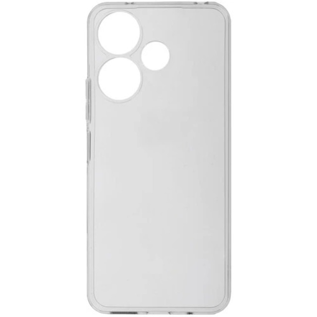 Чехол-накладка Borasco Silicone Case для смартфона Xiaomi Redmi 13 (Цвет: Clear)