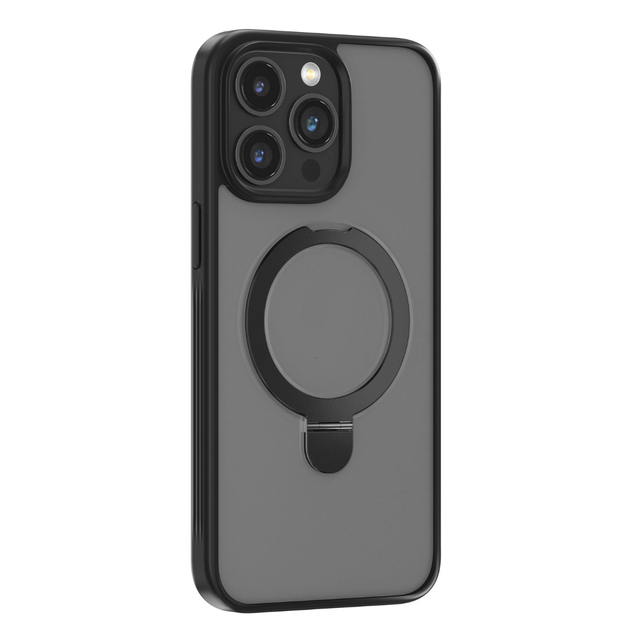 Чехол-накладка Devia Delight Series Magnetic Case with Bracket для iPhone 15 Pro, черный