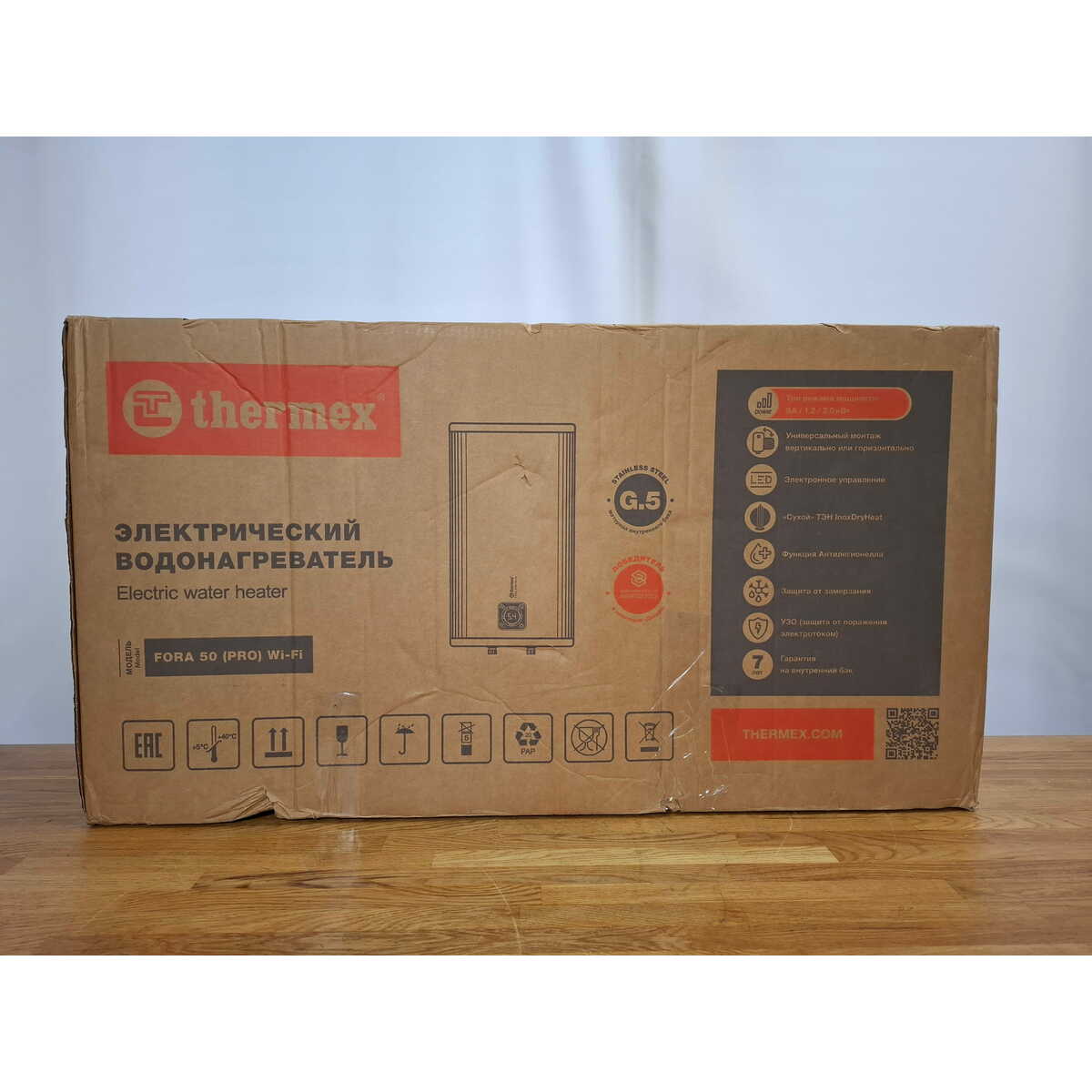 Водонагреватель Thermex Fora 50 (pro) Wi-Fi (Цвет: Gray)