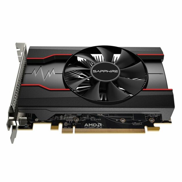 Видеокарта Sapphire PCI-E 11268-01-20G RX 550 4G OC AMD Radeon RX 550 4096Mb 128bit GDDR5 1206 / 7000 DVIx1 / HDMIx1 / DPx1 / HDCP Ret