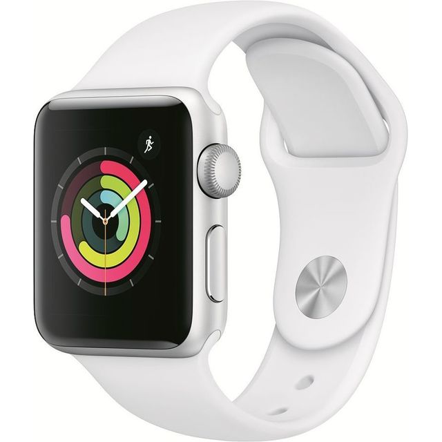 Умные часы Apple Watch Series 3 42mm Aluminum Case with Sport Band MTF22RU / A (Цвет: Silver / White)