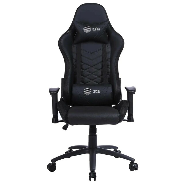 Кресло игровое Cactus CS-CHR-0099BL, черный  Кресло игровое Cactus CS-CHR-0099BL, черный
