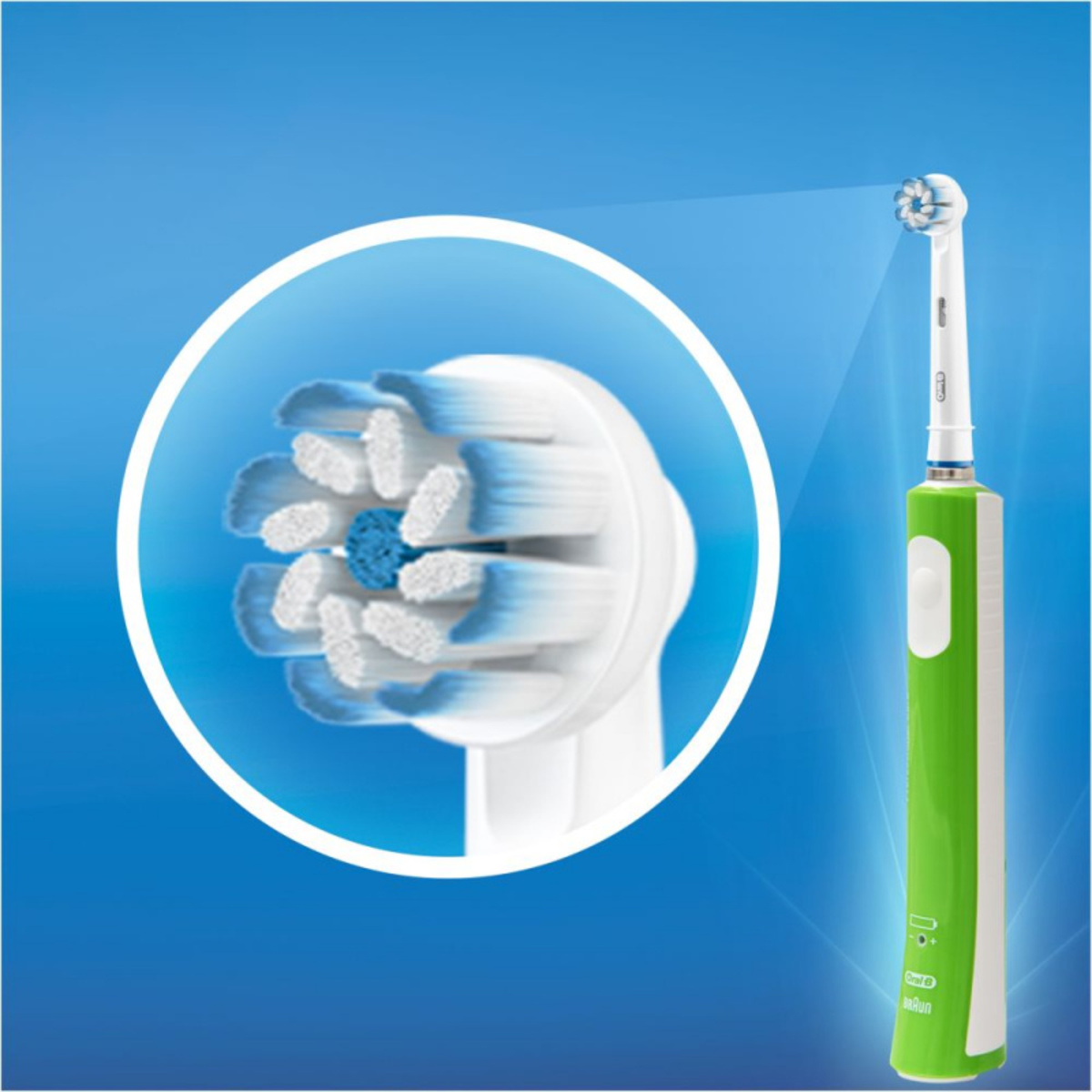 Зубная щетка электрическая Oral-B Junior (Цвет: Green)