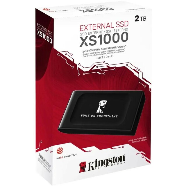 Накопитель SSD Kingston USB3.2 Gen2 2TB SXS1000 / 2000GA, черный Накопитель SSD Kingston USB3.2 Gen2 2TB SXS1000 / 2000GA, черный