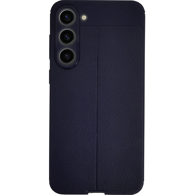 Чехол-накладка Devia Leather Texture Case для смартфона Samsung Galaxy S23+ (Цвет: Blue)