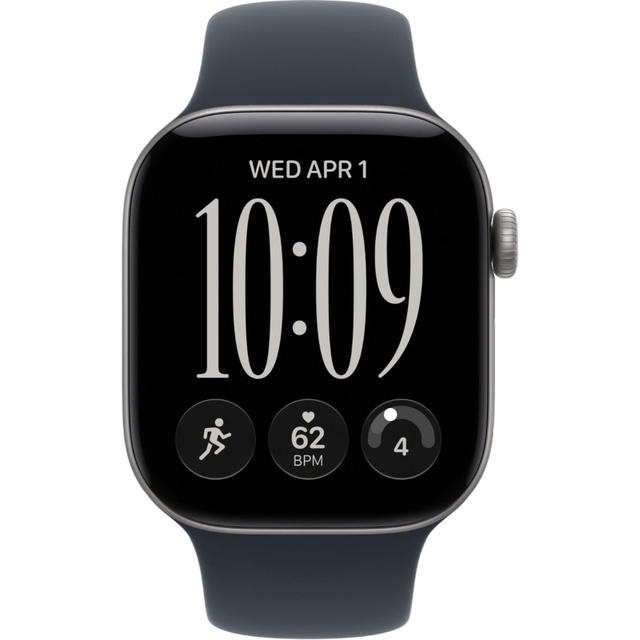 Умные часы Apple Watch Series 12 42mm Aluminium Case with Sport Band S / M (Цвет: Space Gray / Navy Blue)