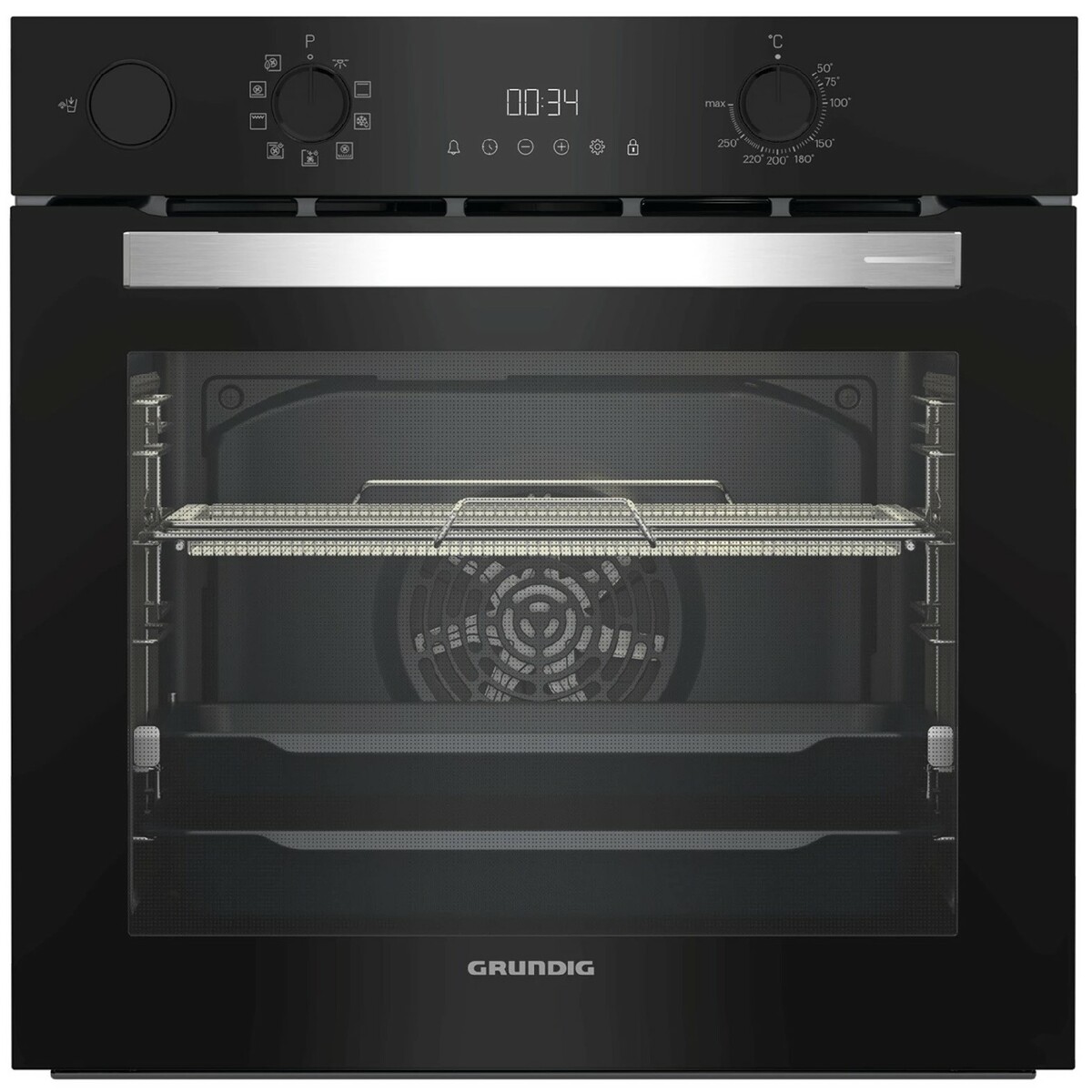 Духовой шкаф Grundig GEBM12300BSA, черный