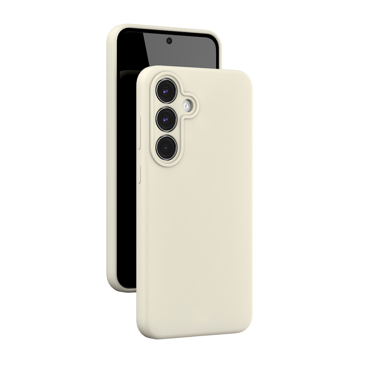 Чехол-накладка VLP Aster Case MagSafe для Samsung Galaxy S25 FE (Цвет: Lactic)