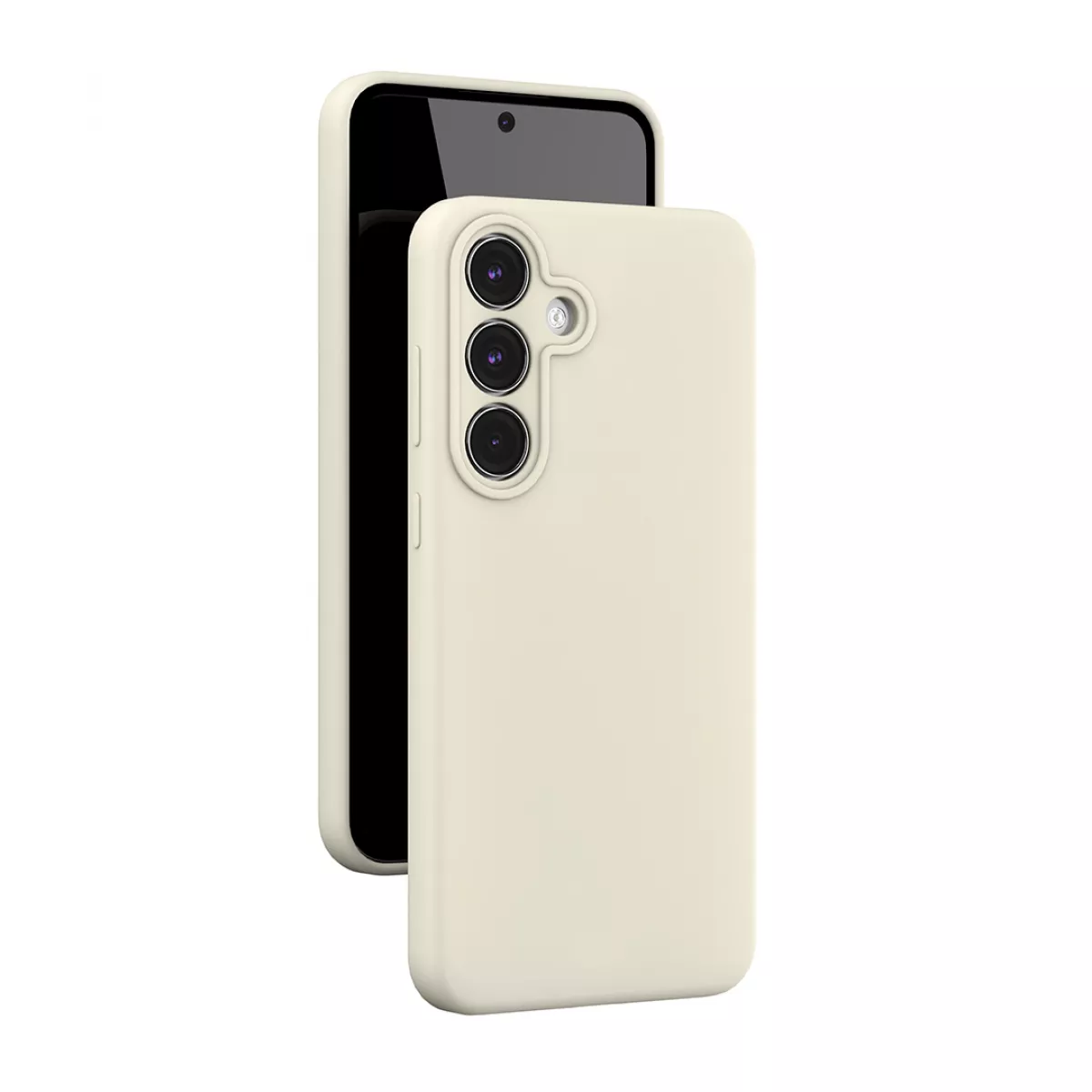 Чехол-накладка VLP Aster Case MagSafe для Samsung Galaxy S25 FE (Цвет: Lactic)