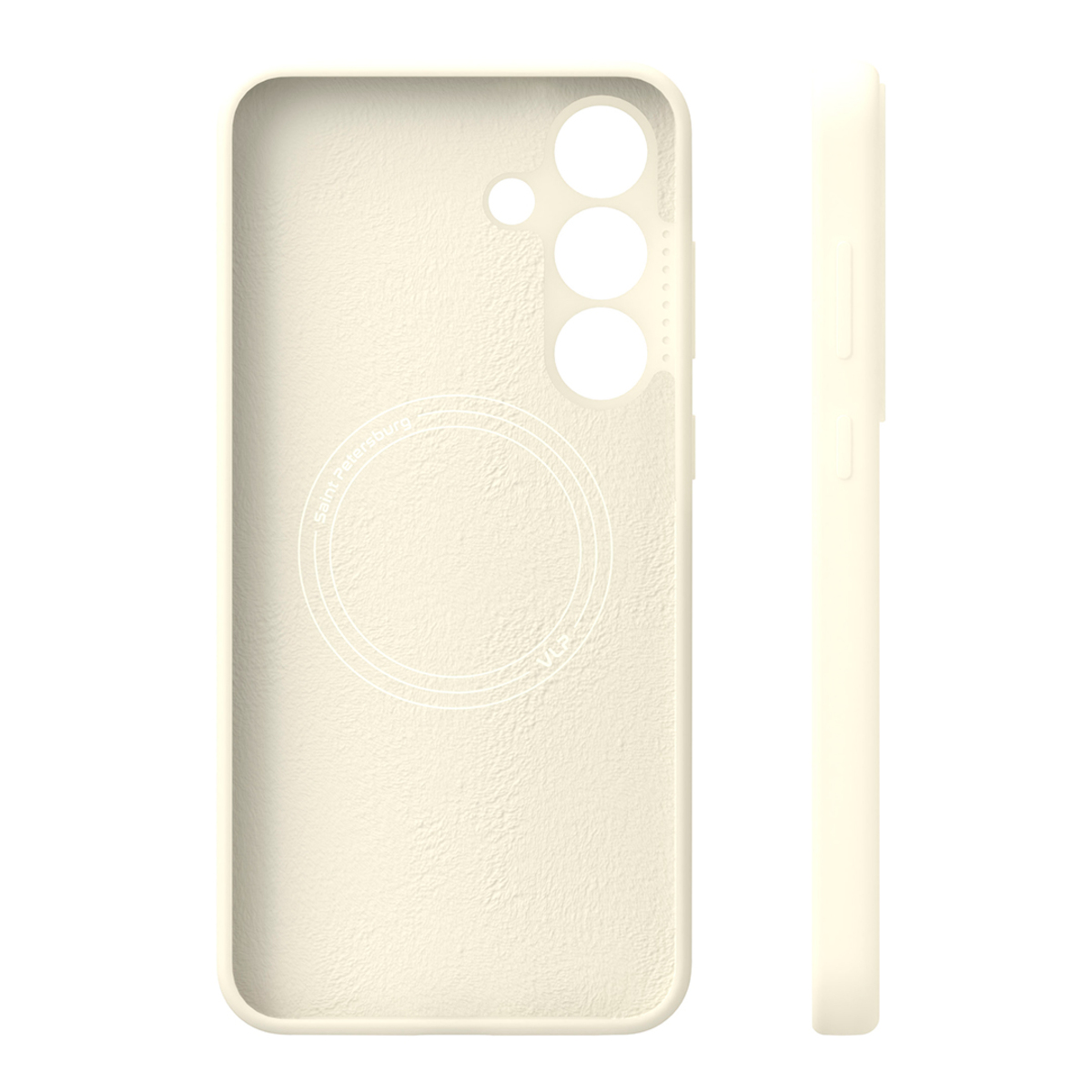 Чехол-накладка VLP Aster Case MagSafe для Samsung Galaxy S25 FE (Цвет: Lactic)