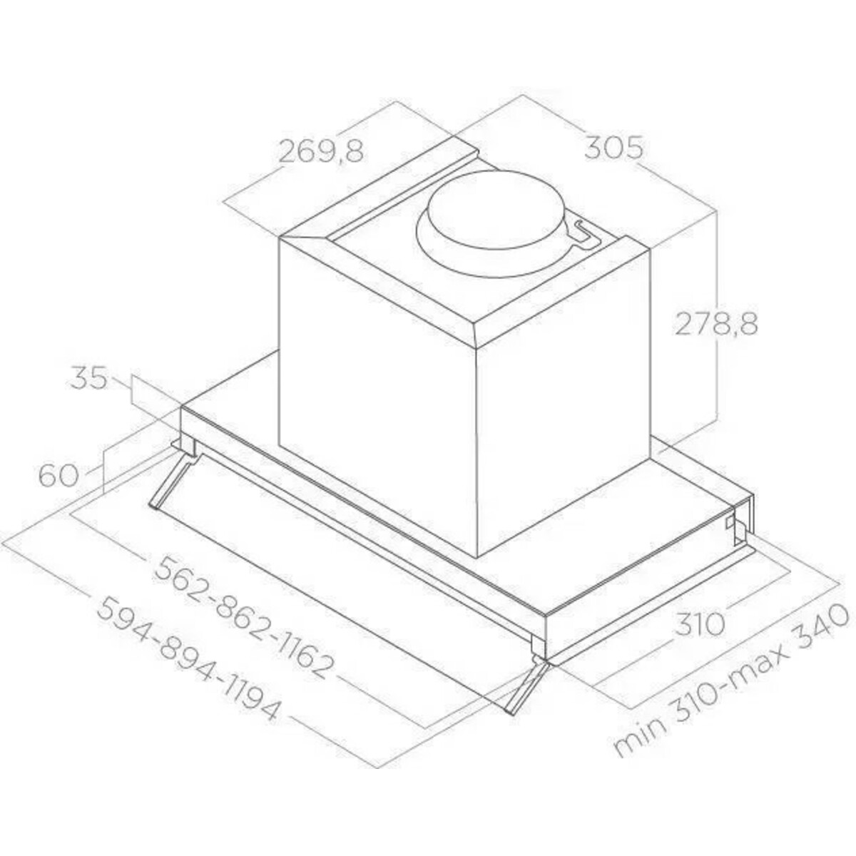 Вытяжка встраиваемая Elica Boxin IX/A/120 (Цвет: Silver)