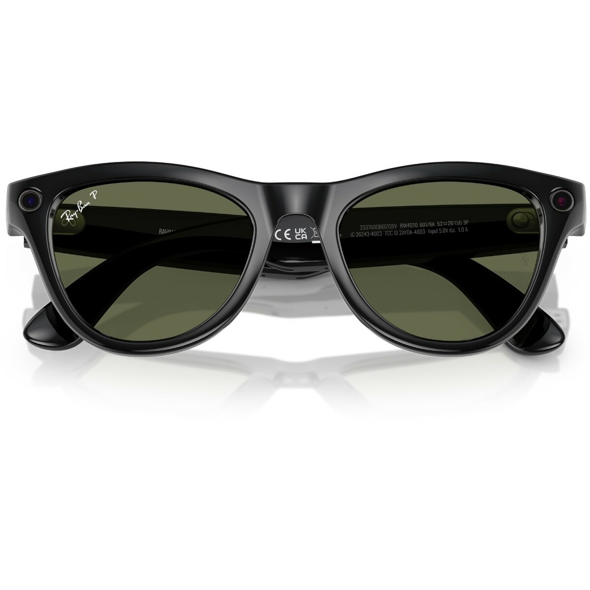 Умные очки Ray-Ban Meta Skyler RW4010  (Цвет: Shiny Black / G15 Green)