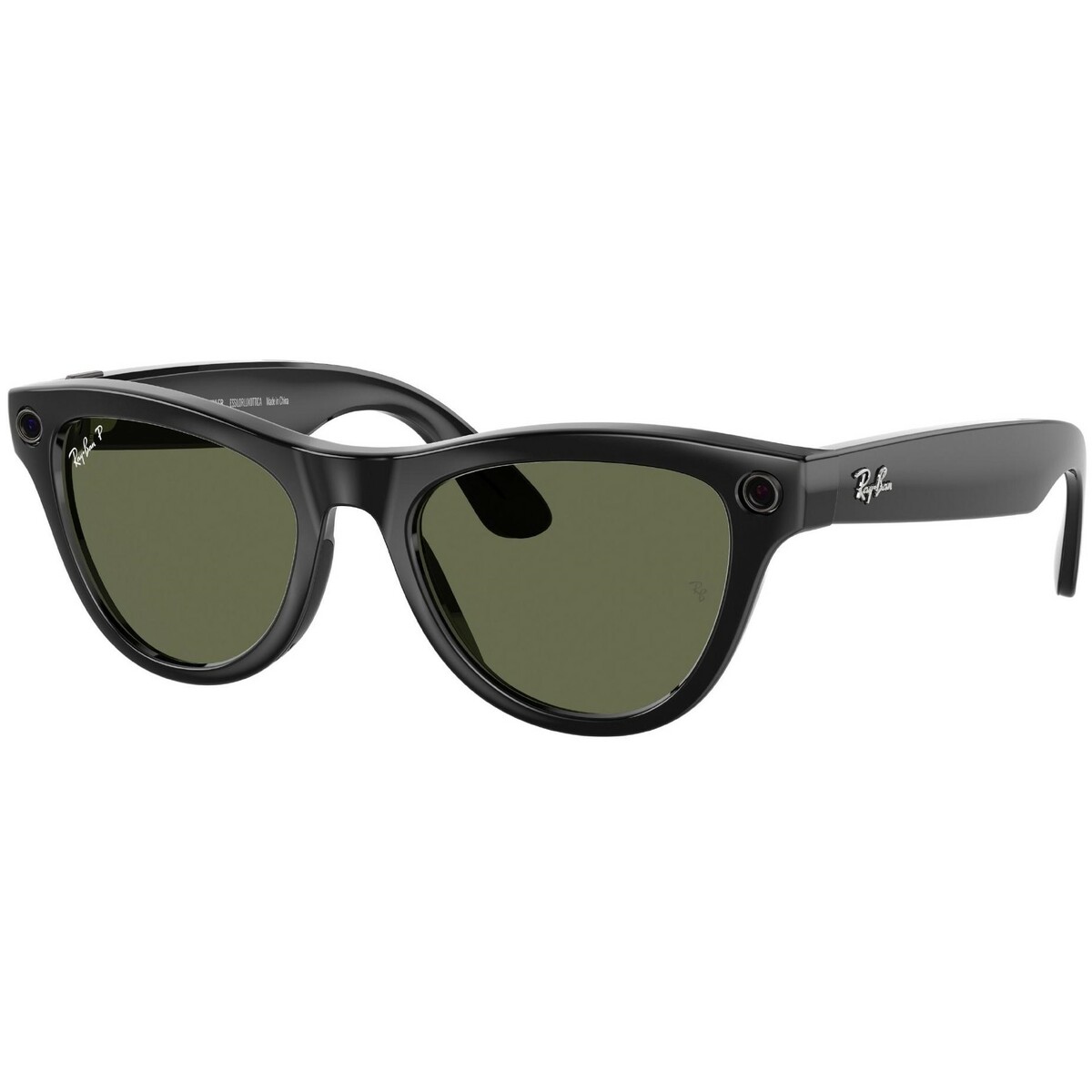 Умные очки Ray-Ban Meta Skyler RW4010  (Цвет: Shiny Black / G15 Green)