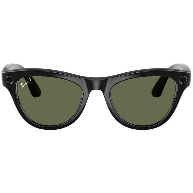 Умные очки Ray-Ban Meta Skyler RW4010  (Цвет: Shiny Black/G15 Green)