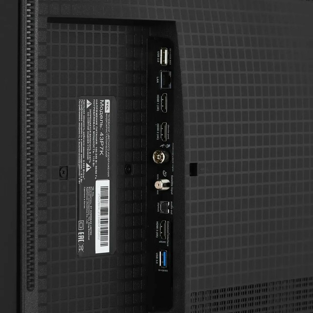 Телевизор TCL 43  43P7K-UZ, черный 