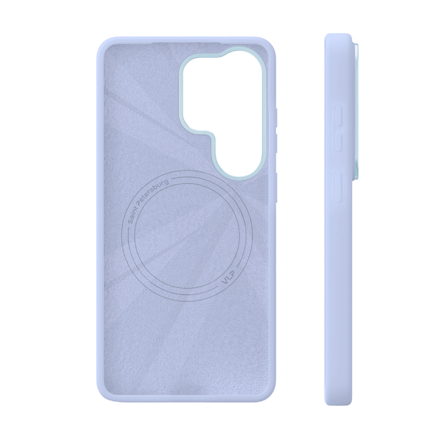 Чехол-накладка VLP Aster Pro Сase MagSafe для Samsung S26 Ultra (Цвет:Light Blue)