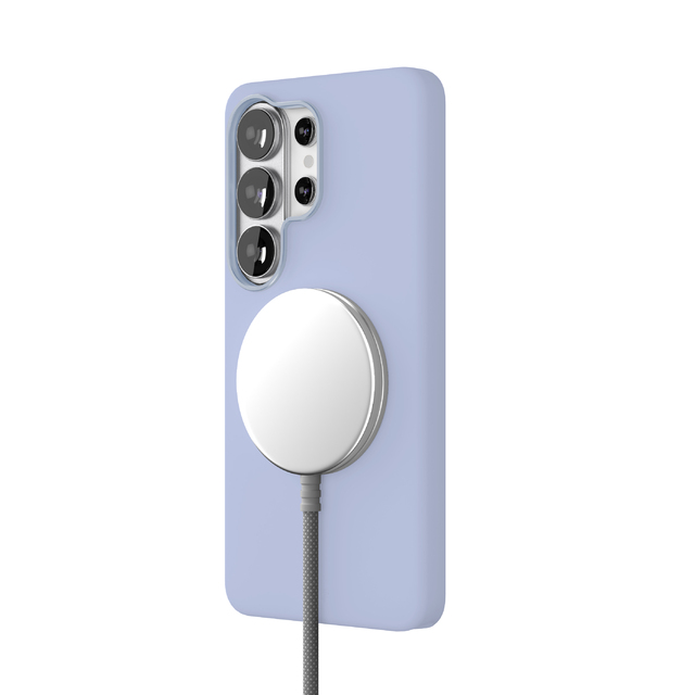 Чехол-накладка VLP Aster Pro Сase MagSafe для Samsung S26 Ultra (Цвет:Light Blue)