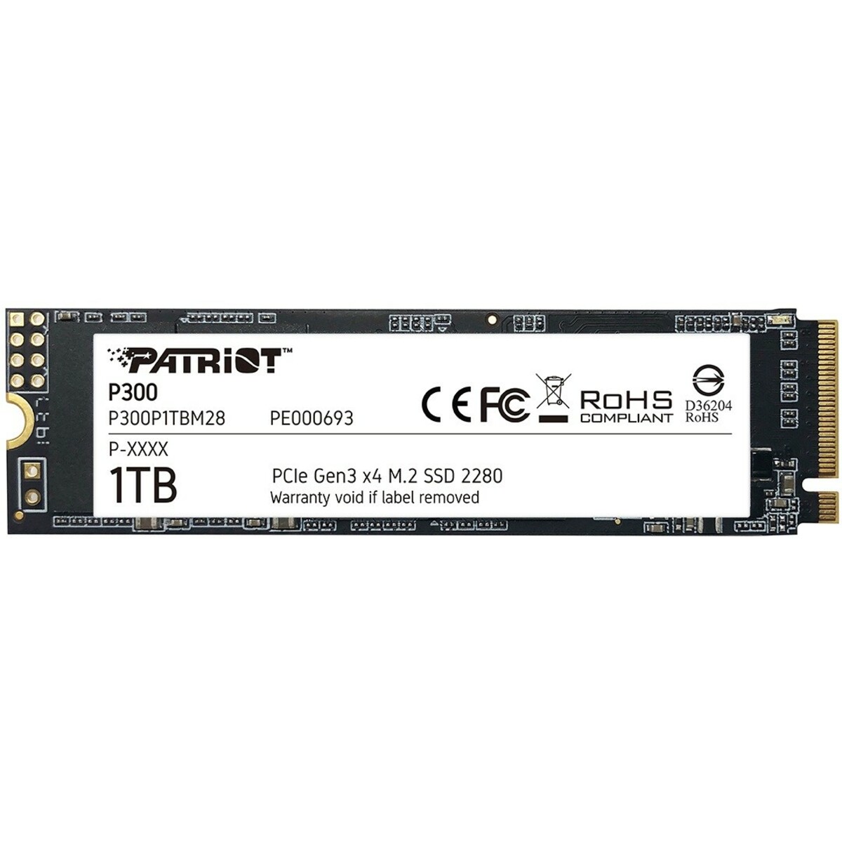 Накопитель SSD Patriot PCI-E 3.0 x4 1Tb P300P1TBM28