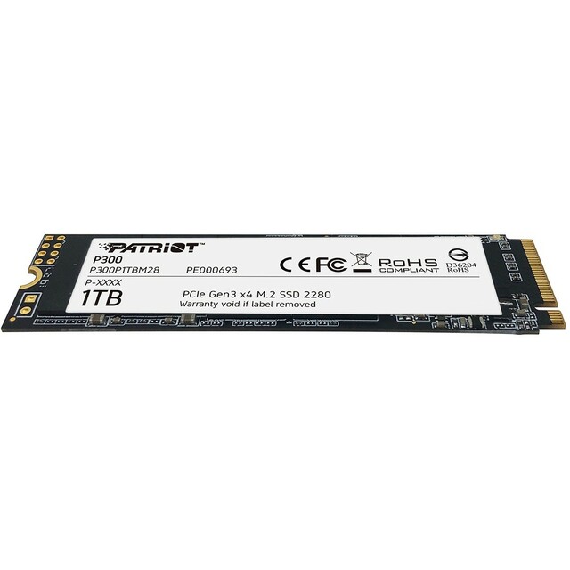 Накопитель SSD Patriot PCI-E 3.0 x4 1Tb P300P1TBM28 Накопитель SSD Patriot PCI-E 3.0 x4 1Tb P300P1TBM28