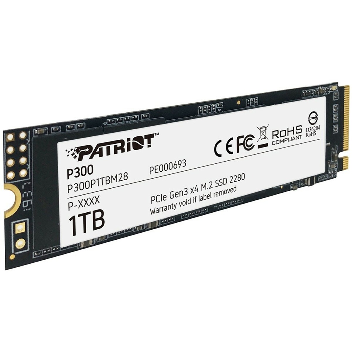 Накопитель SSD Patriot PCI-E 3.0 x4 1Tb P300P1TBM28