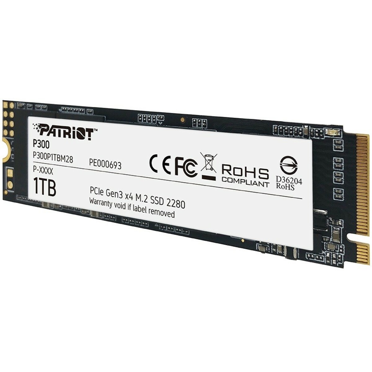 Накопитель SSD Patriot PCI-E 3.0 x4 1Tb P300P1TBM28