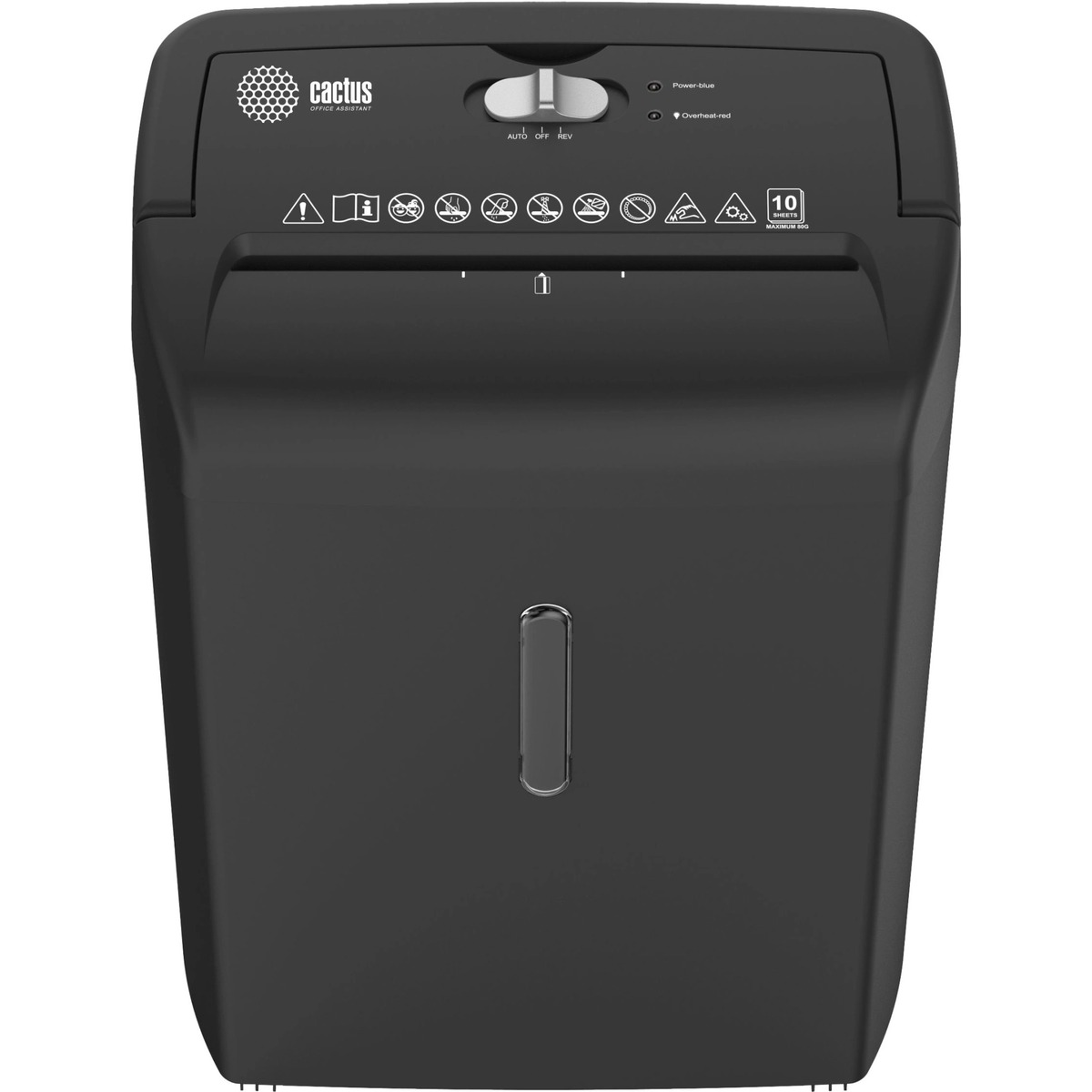 Шредер Cactus CS-SH-10-21-5X18, черный