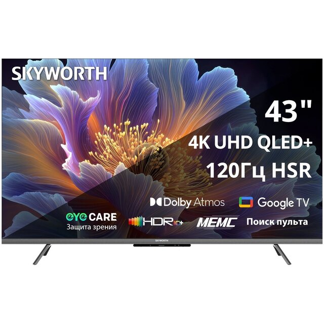 Телевизор Skyworth 43" 43Q66H, черный Телевизор Skyworth 43" 43Q66H, черный