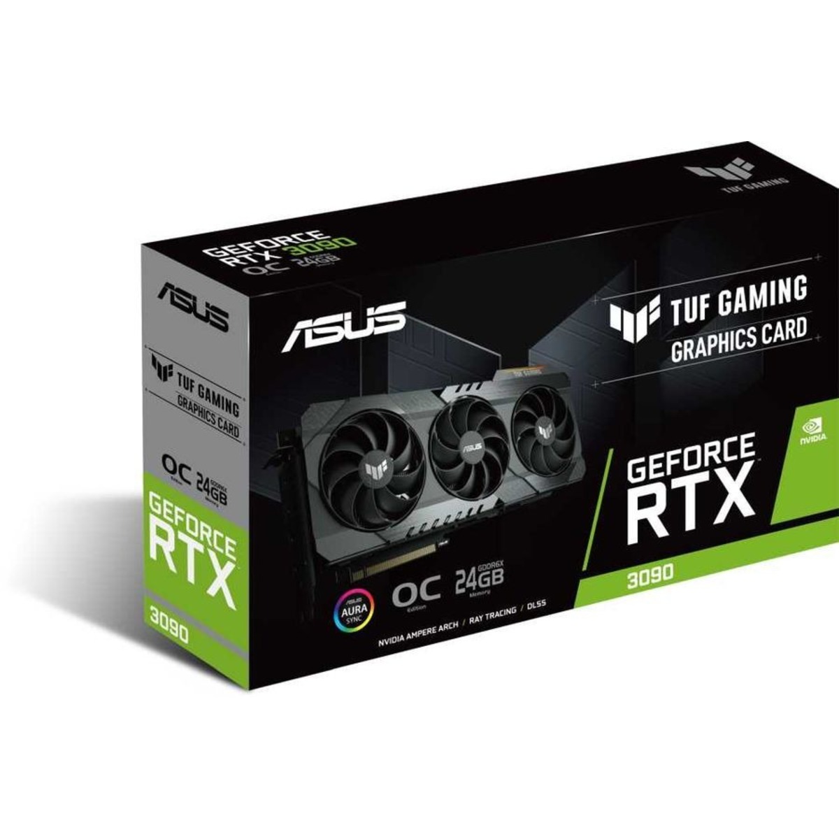 Видеокарта ASUS PCI-E 4.0 TUF-RTX3090-O24G-GAMING NVIDIA GeForce RTX 3090 24576Mb 384 bit GDDR6X 1740 / 19500 / HDMIx2 / DPx3 / HDCP Ret