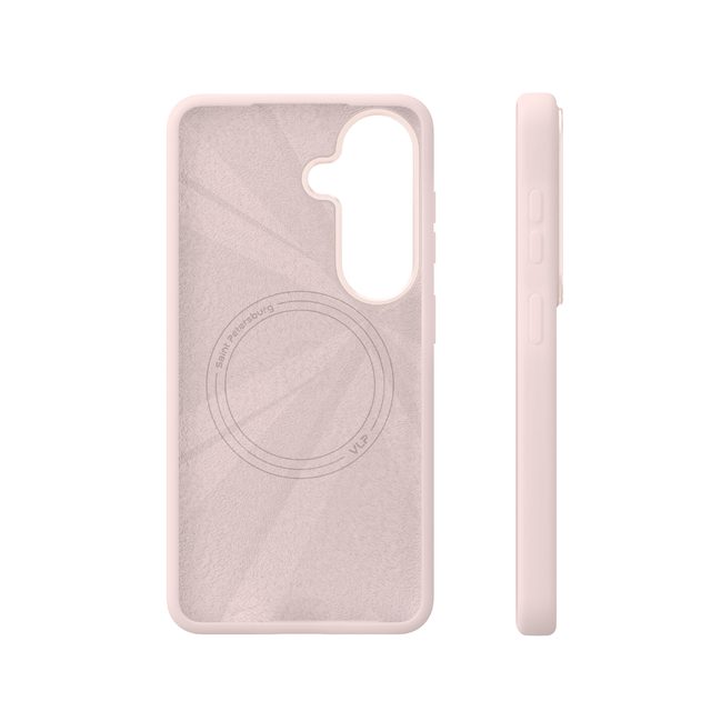 Чехол-накладка VLP Aster Pro Сase MagSafe для Samsung S26 (Цвет: Pink)