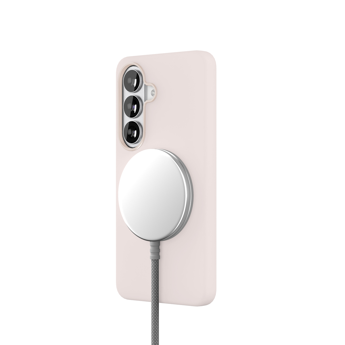 Чехол-накладка VLP Aster Pro Сase MagSafe для Samsung S26 (Цвет: Pink)