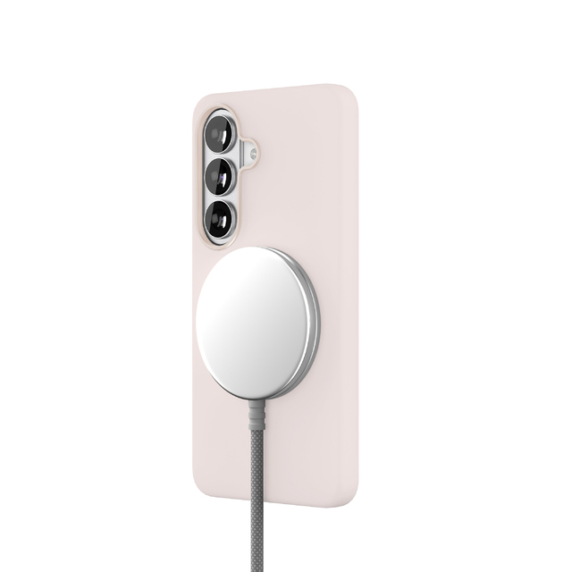 Чехол-накладка VLP Aster Pro Сase MagSafe для Samsung S26 (Цвет: Pink)