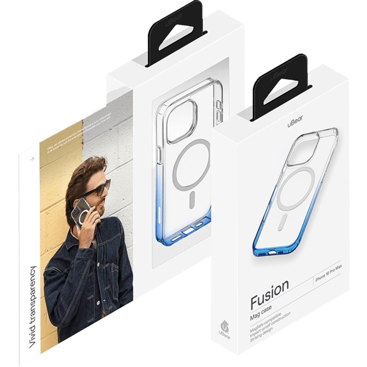 Чехол-накладка uBear Fusion Mag Case для смартфона Apple iPhone 16 Pro Max (Цвет: Electric Blue)