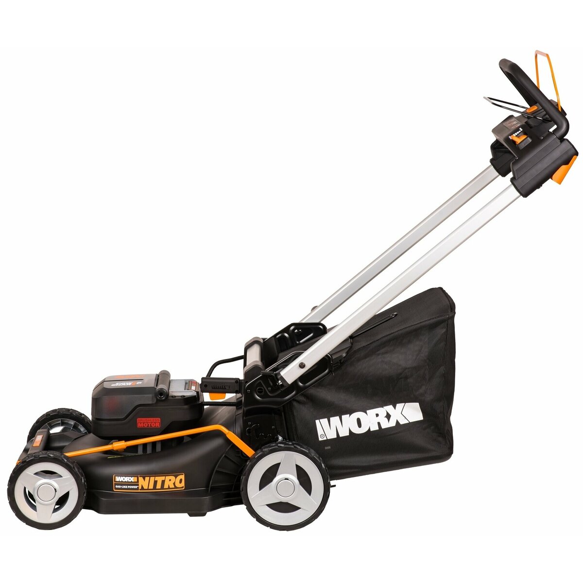 Газонокосилка самоходная Worx WG749E, черный