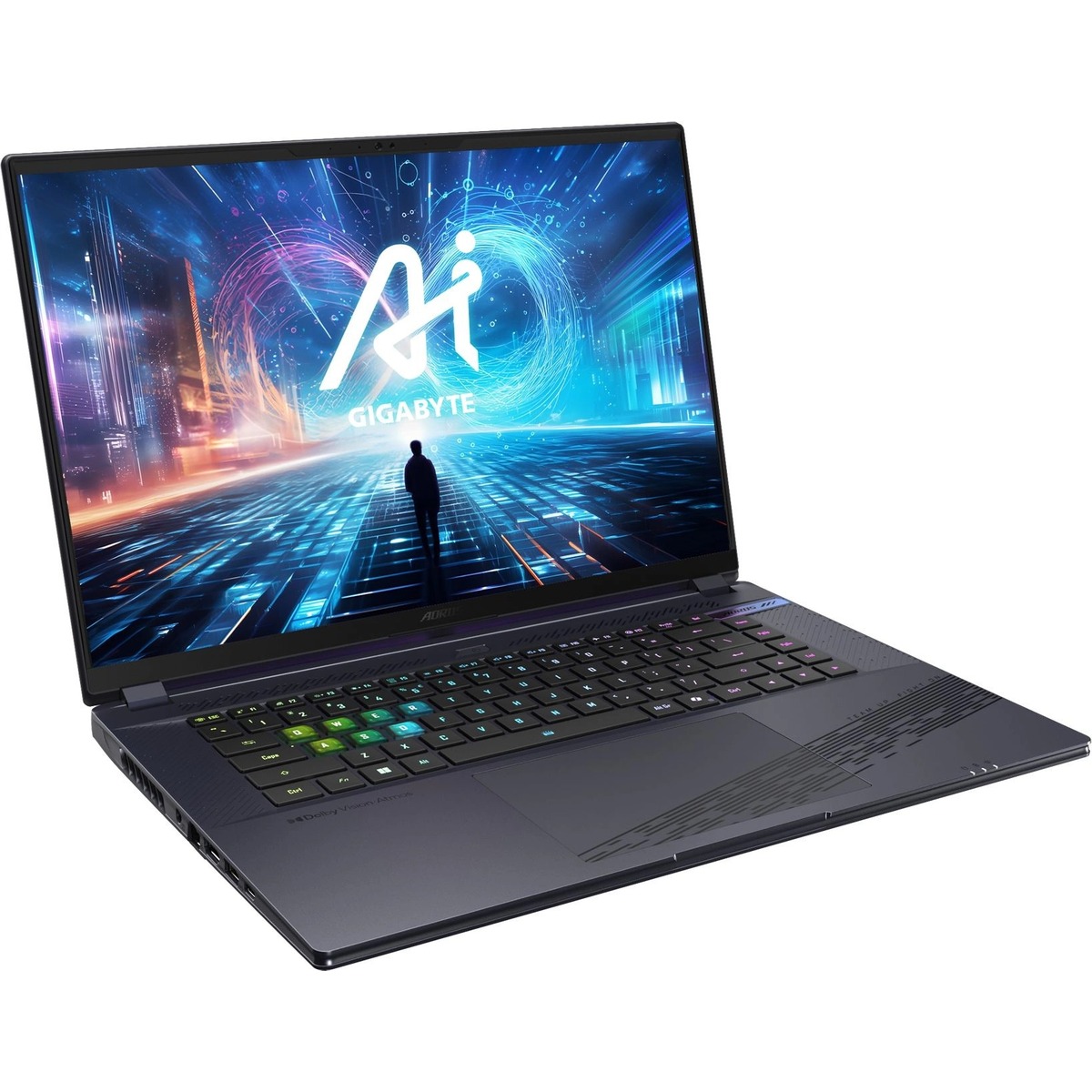 Ноутбук Gigabyte Aorus 16X Core i7 14650HX 16Gb SSD1Tb NVIDIA GeForce RTX4070 8Gb 16 IPS QHD+ (2560x1600) Free DOS grey WiFi BT Cam (ASG-53KZC54SD)