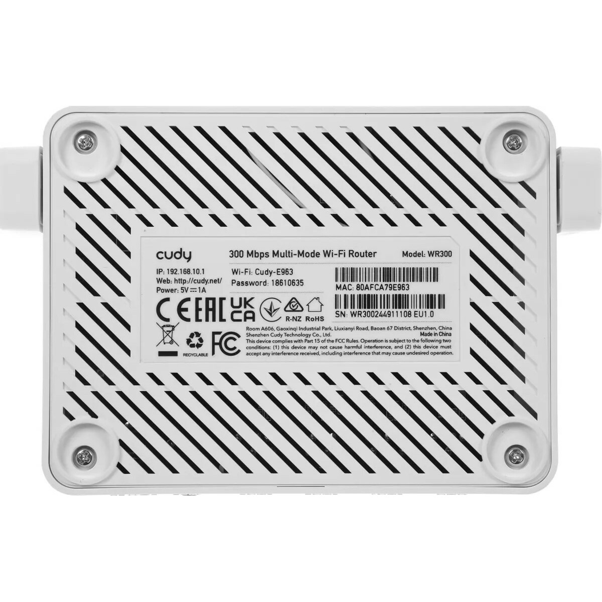 Wi-Fi роутер Cudy WR300 