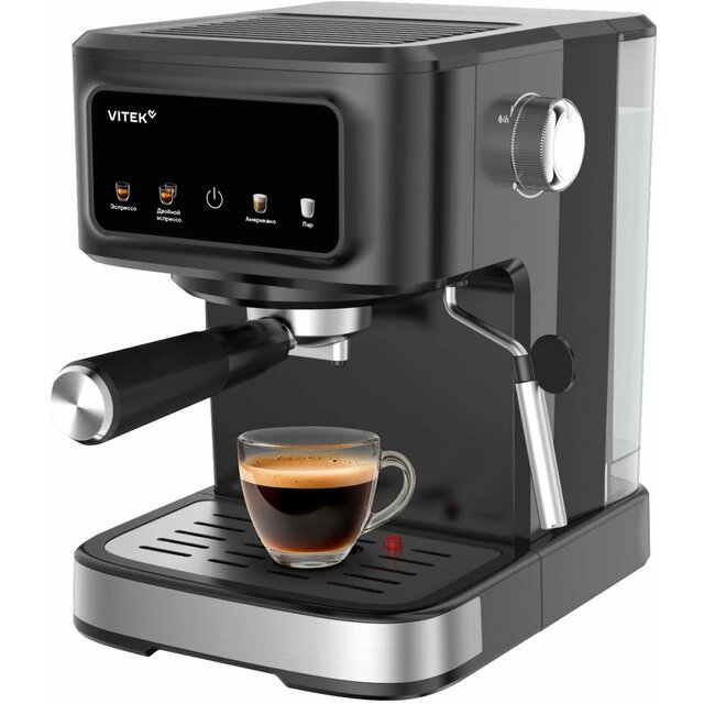 Кофеварка рожковая Vitek Gracia VT-CME1502, черный