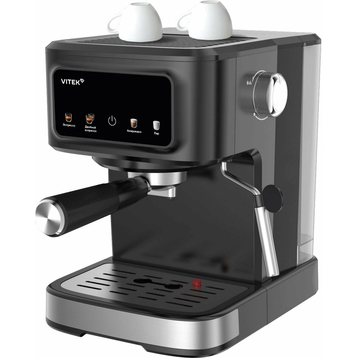 Кофеварка рожковая Vitek Gracia VT-CME1502, черный