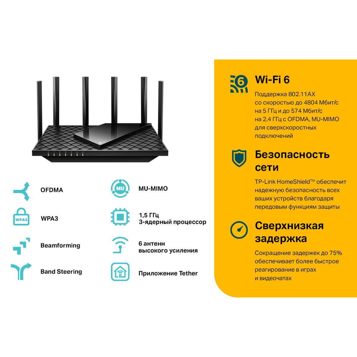 Wi-Fi роутер TP-Link Archer AX73