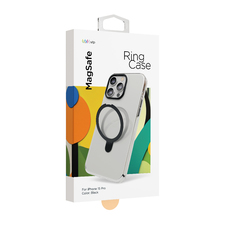 Чехол-накладка VLP Ring Case with MagSafe для смартфона Apple iPhone 15 Pro, черный