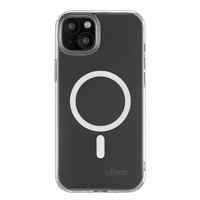 Чехол-накладка uBear Real Mag Case для смартфона Apple iPhone 15 Plus (Цвет: Crystal Clear)