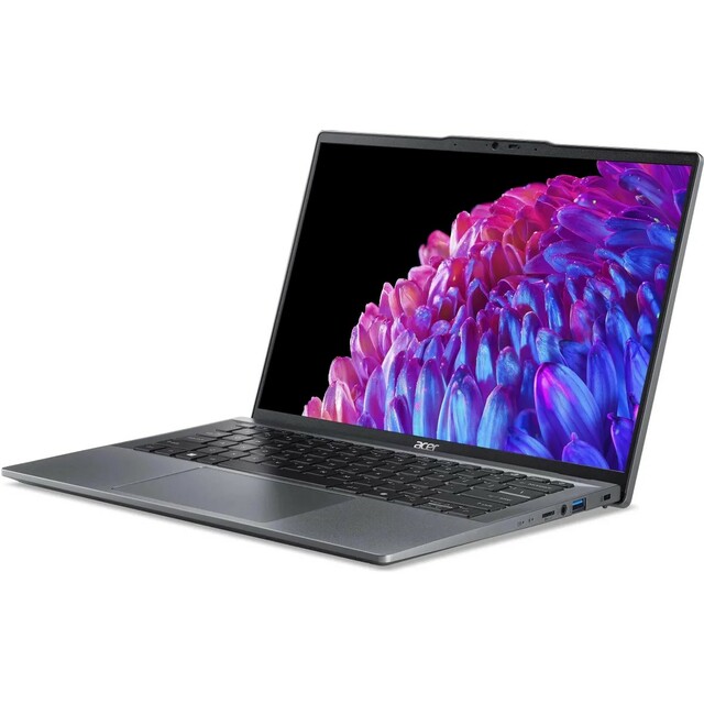 Ноутбук Acer Swift Go 14 SFG14-63-R8U9 (AMD Ryzen 5 8645HS 4.3Ghz/16Gb LPDDR5x/SSD 1Tb/AMD Radeon/14 /OLED 2.8K (2880x1800)/Windows 11 Home/metall/WiFi/BT/Cam) 