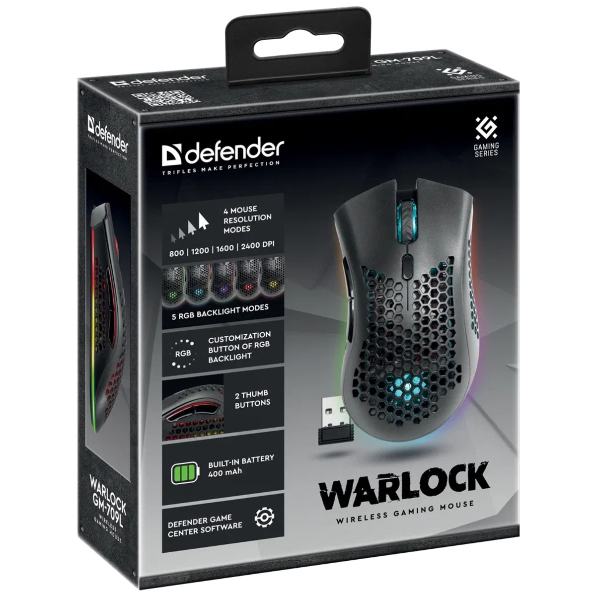 Мышка Defender Warlock GM-709L (Цвет: Black)