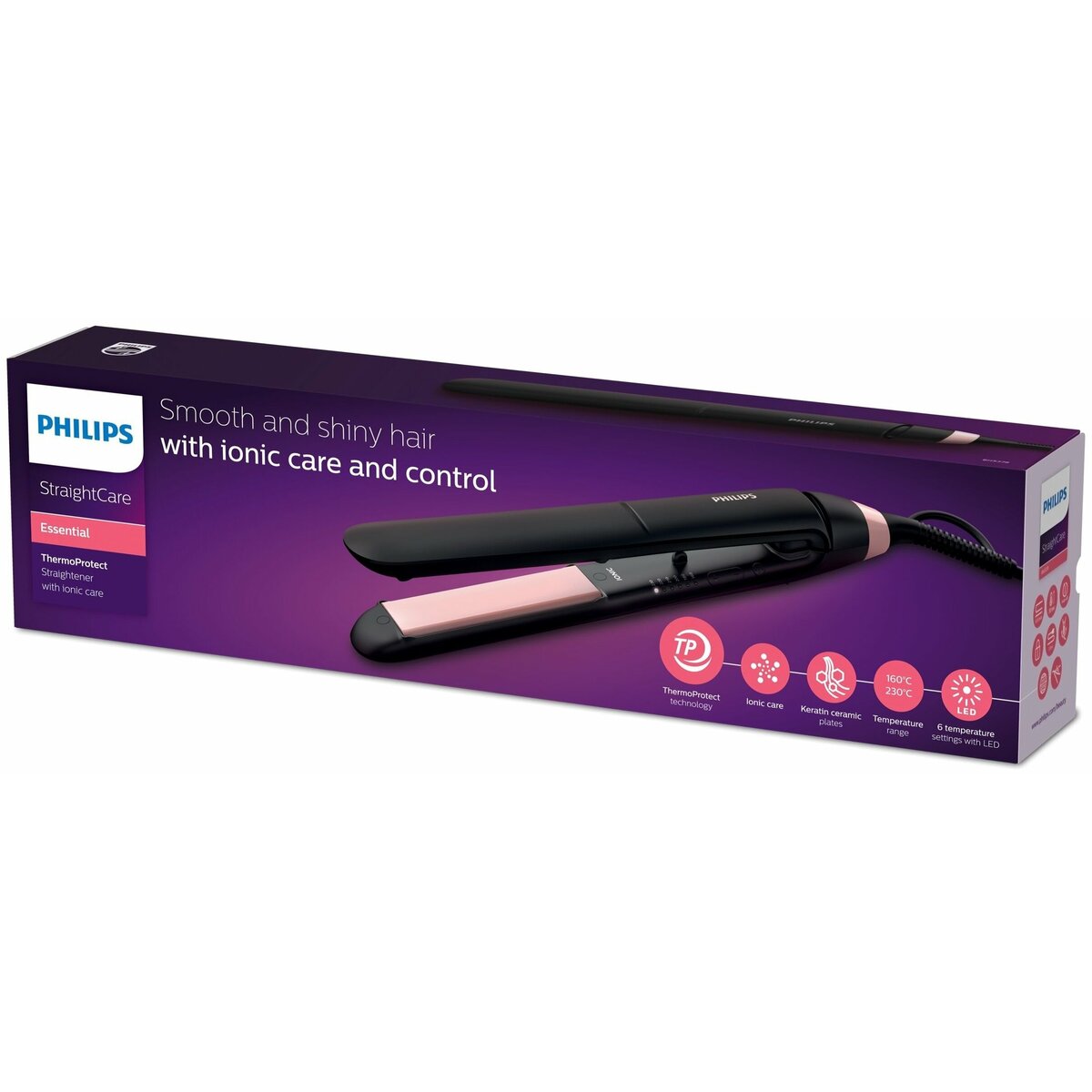 Выпрямитель Philips BHS378 / 00 (Цвет: Black / Pink)