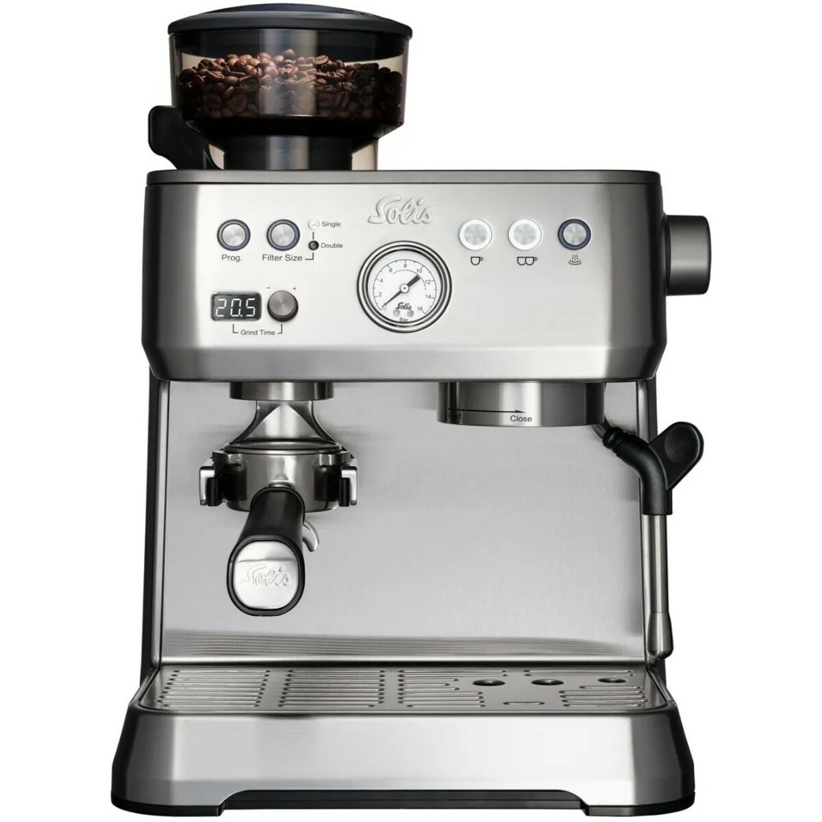 Кофеварка эспрессо Solis Grind & Infuse Perfetta (Type 1019) (Цвет: Silver)